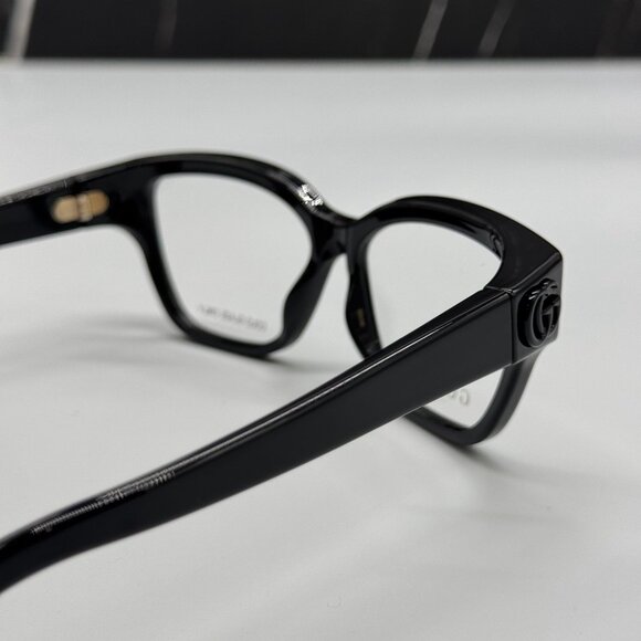 NEW GG1597O 001 GUCCI BLACK WOMEN GUCCI EYEGLASSES - Picture 7 of 11